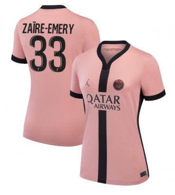 Paris Saint-Germain Warren Zaire-Emery #33 Tredjetröja Dam 2024-25 Kortärmad